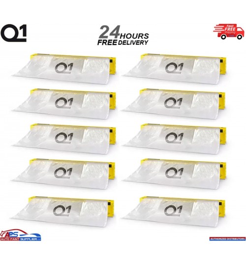 10 X Q1 MASKING FILM SHEETING ROLL 5M X 120M PREMIUM AUTOMOTIVE PROTECTION